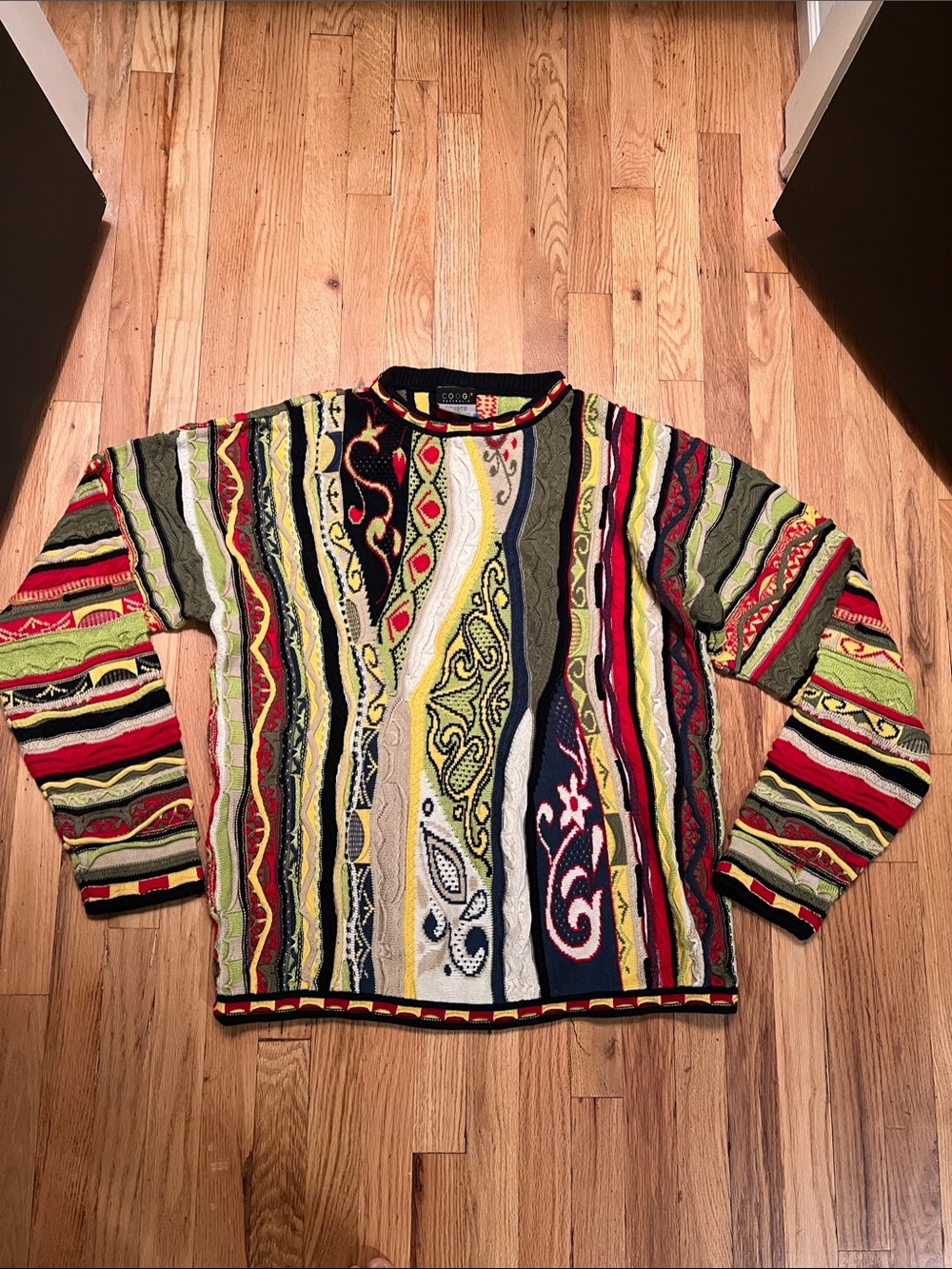 Authentic COOGI 3D-Knit Biggie-Style Sweater